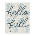 thumbnail image 1 of Stupell Industries Hello Fall Phrase Bluebell Paisley Pattern Vintage Flowers, 13 x 19,Design by Daphne Polselli, 1 of 5