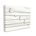 thumbnail image 1 of Stupell Industries Hello Greeting with Horizontal Linework Typography Designed by Daphne Polselli, 1 of 6