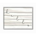 thumbnail image 1 of Stupell Industries Hello Greeting with Horizontal Linework Typography Designed by Daphne Polselli, 1 of 5