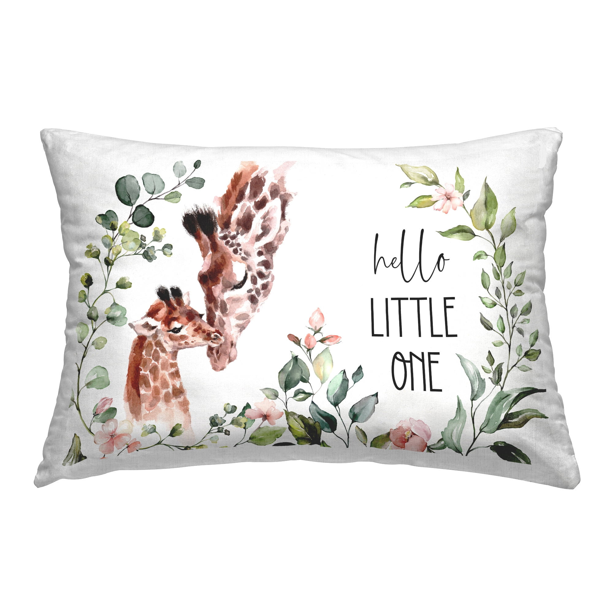 Stupell Industries Hello Little One Phrase Decorative Printed Throw Pillow Design By IvaCuddlyMural, 14 x 20
