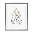 thumbnail image 1 of Stupell Industries Hello Sunshine with Daisies Botanical & Floral Painting Gray Floater Framed Art Print Wall Art, 25 x 31, 1 of 10