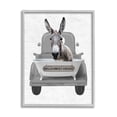 thumbnail image 1 of Stupell Industries Hello Sweet Cheeks Donkey Animals & Insects Painting Gray Framed Art Print Wall Art, 16 x 20, 1 of 9