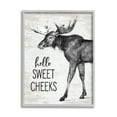 thumbnail image 1 of Stupell Industries Hello Sweet Cheeks Funny Bathroom Humor Rustic Moose, 11 x 14, Design by Lettered and Lined, 1 of 7