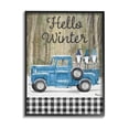 thumbnail image 1 of Stupell Industries Hello Winter Plaid Gnomes Graphic Art Black Framed Art Print Wall Art, Design by Paul Brent, 1 of 7