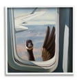thumbnail image 1 of Stupell Industries Hello from a Goose Airplane Window Scene Painting, 12 x 12,Design by Lucia Heffernan, 1 of 7