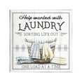 thumbnail image 1 of Stupell Industries Help Wanted Laundry Basket Typography Painting Unframed Art Print Wall Art, 12 x 12, 1 of 7