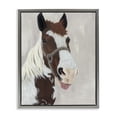 thumbnail image 1 of Stupell Industries Rustic Lodge Henry Horse Funny Tongue Gray Floating Frame Canvas Art, 25 x 31, by Ashley Justice, 1 of 8