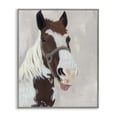 thumbnail image 1 of Stupell Industries Rustic Lodge Henry Horse Funny Tongue Gray Framed Giclee Art, 24 x 30, by Ashley Justice, 1 of 8