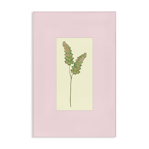 Stupell Industries Herb Sprig over Pink Canvas Wall Art design by Pooja Dave, 30 x 20