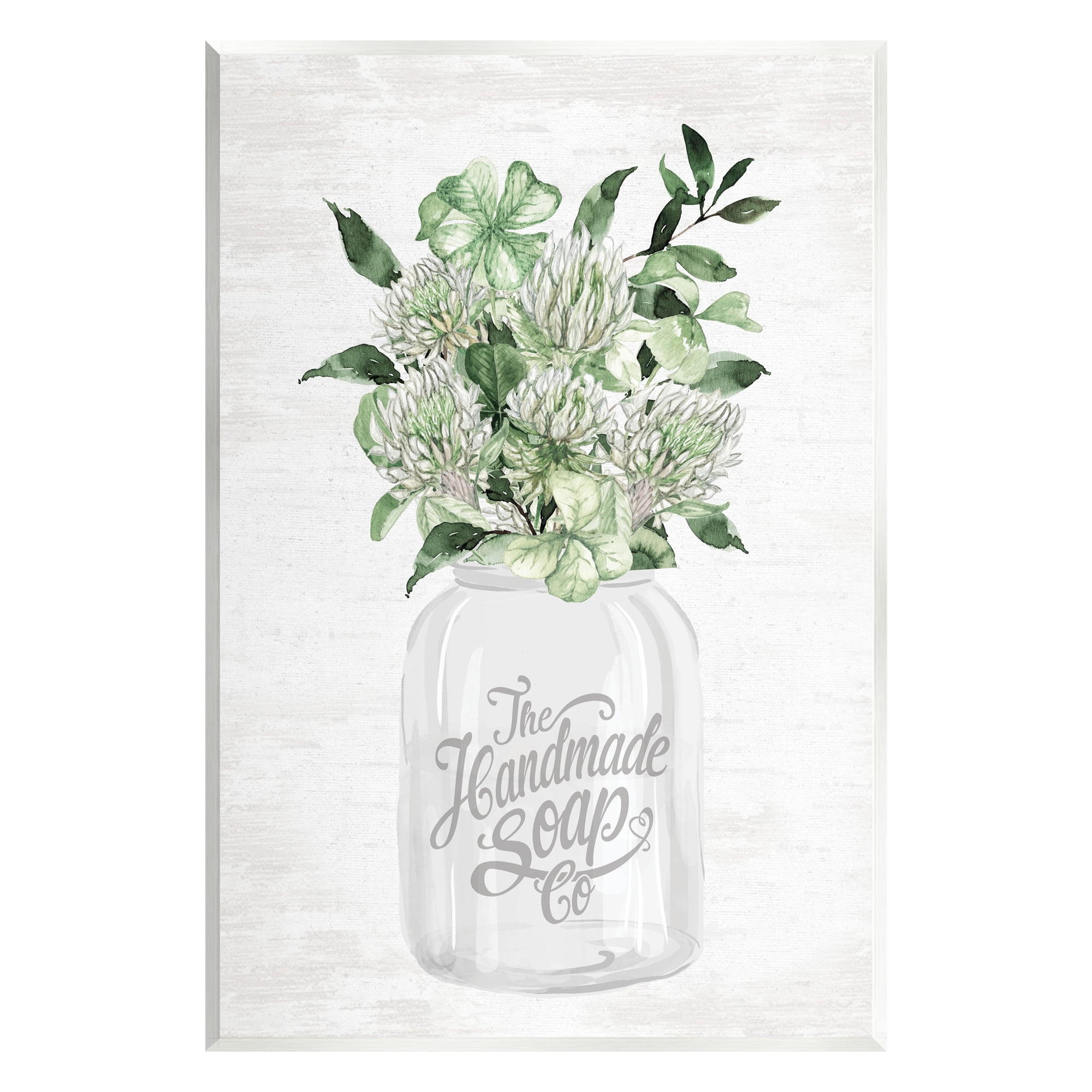 Stupell Industries Herbal Blooms in Jar Botanical & Floral Painting Unframed Art Print Wall Art, 10 x 15
