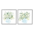 thumbnail image 1 of Stupell Industries Herbal Plants Watercolor Vase Graphic Art Gray Framed Art Print Wall Art, Set of 2, Design by Grace Popp, 1 of 8