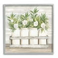 thumbnail image 1 of Stupell Industries Herbs & Florals Jars Botanical & Floral Painting Gray Framed Art Print Wall Art, 24 x 24, 1 of 9