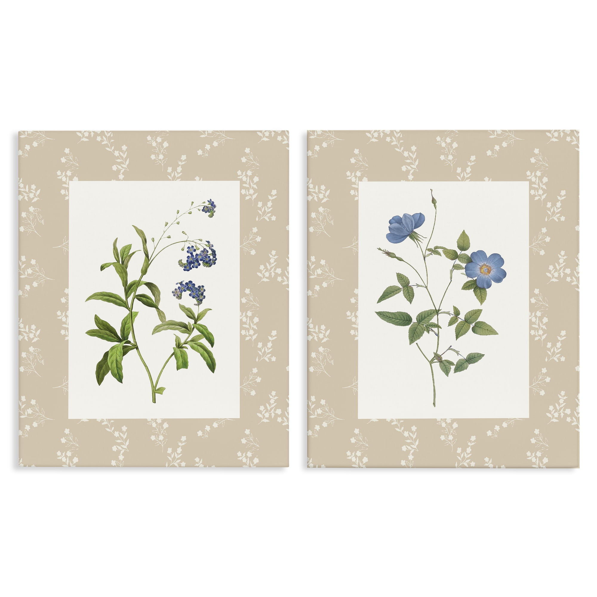 Stupell Industries Herbs on Beige Botanicals 2 Piece Canvas Wall Art Set, design by Val Rhodes