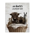 thumbnail image 1 of Stupell Industries Herd It's Laundry Day Animals Quotes and Sayings Painting Wrapped Canvas Canvas Art Print Wall Art, 24 x 30, 1 of 7