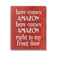 thumbnail image 1 of Stupell Industries Here Comes Amazon Funny Song Graphic Art Gallery Wrapped Canvas Print Wall Art, Design by Lil' Rue, 1 of 7