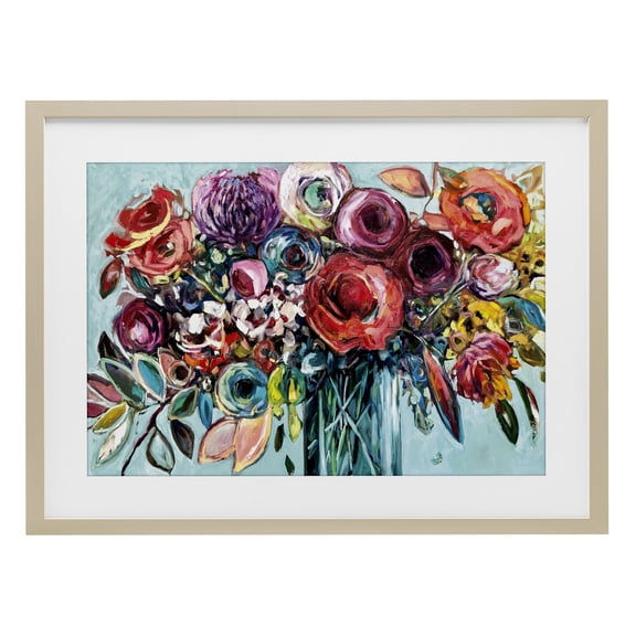 Stupell Industries Here Comes The Sun Blossoms Birch Framed Print Under Glass design by Vanessa Drew, 17 x 23