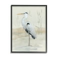 thumbnail image 1 of Stupell Industries Heron Bird Riverbank Watercolor Coastal Painting Black Framed Art Print Wall Art, 1 of 5