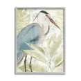 thumbnail image 1 of Stupell Industries Heron & Tropical Leaves Animals & Insects Painting Gray Framed Art Print Wall Art, 24 x 30, 1 of 9