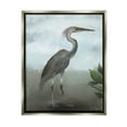thumbnail image 1 of Stupell Industries Heron in Nature Study Animals & Insects Painting Gray Floater Framed Canvas Art Print Wall Art, 17 x 21, 1 of 10