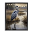 thumbnail image 1 of Stupell Industries Traditional Heron in Serene Marshlands Black Floating Frame Canvas Art, 17 x 21, by Susan Arnot, 1 of 8