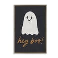 thumbnail image 1 of Stupell Industries Hey Boo Spooky Ghost Holiday Painting Brown Floater Framed Canvas Art Print Wall Art, 21 x 31, 1 of 10