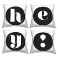 thumbnail image 1 of Stupell Industries Hey Initial Letters Decorative Printed Throw Pillow, 18 x 18, 1 of 5