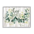 thumbnail image 1 of Stupell Industries Hey Y'all Southern Sentiment Blooming Eucalyptus Plants, 30 x 24,Design by Jennifer Paxton Parker, 1 of 5