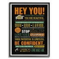thumbnail image 1 of Stupell Industries Hey You Inspirational Neon Word Design Framed Wall Art by Ester Kay, 1 of 5