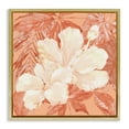 thumbnail image 1 of Stupell Industries Hibiscus Flower Bunches Plants & Flowers Painting Gold Floater Framed Canvas Art Print Wall Art, 18 x 18, 1 of 10