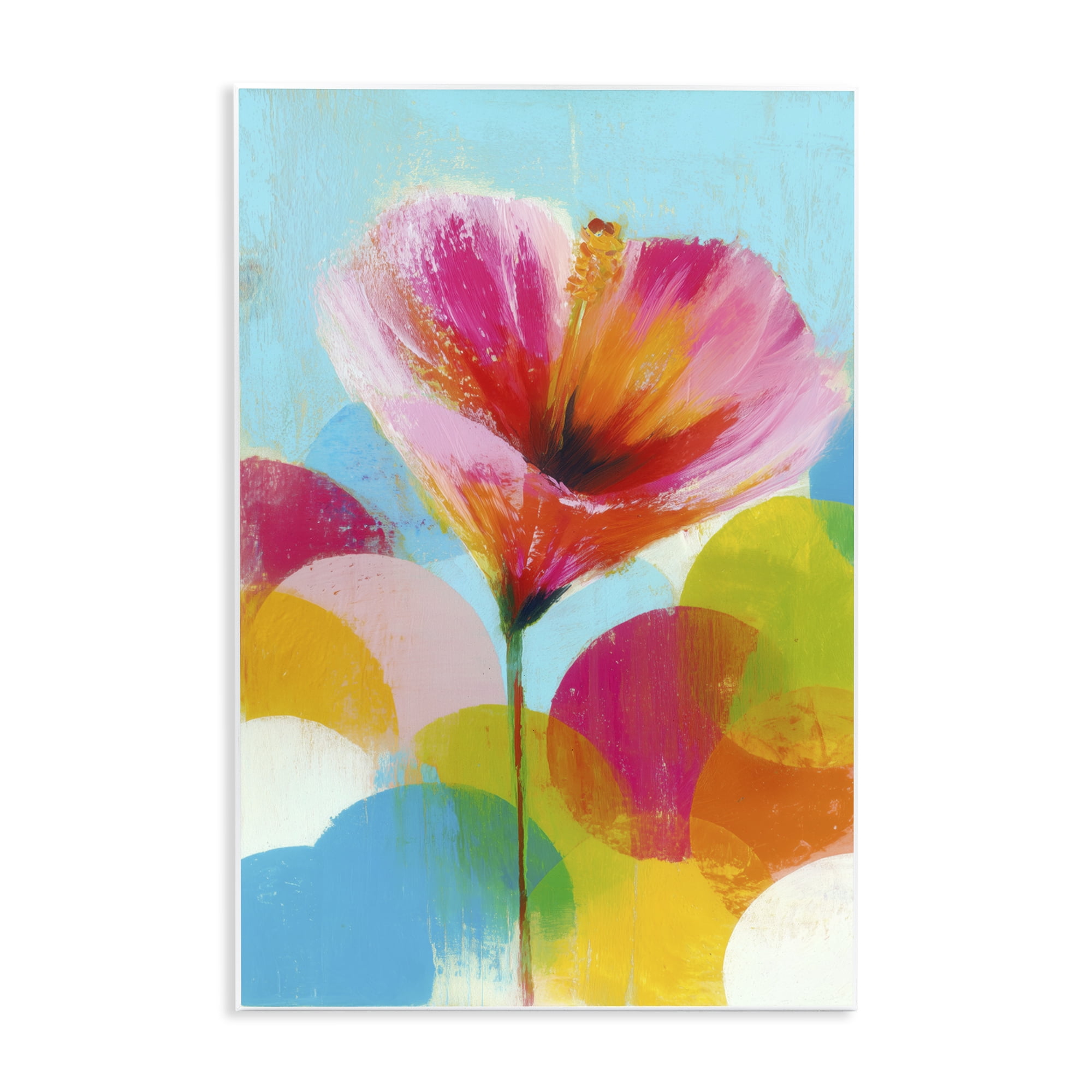 Stupell Industries Hibiscus In The Sun Wall Plaque Art, design by Chromatic Storm Studio