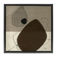 thumbnail image 1 of Stupell Industries Hidden Lines Abstraction Abstract Painting Black Floater Framed Canvas Art Print Wall Art, 18 x 18, 1 of 10