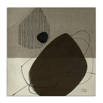 Stupell Industries Hidden Lines Abstraction Abstract Painting Gallery Wrapped Canvas Art Print Wall Art, 17 x 17