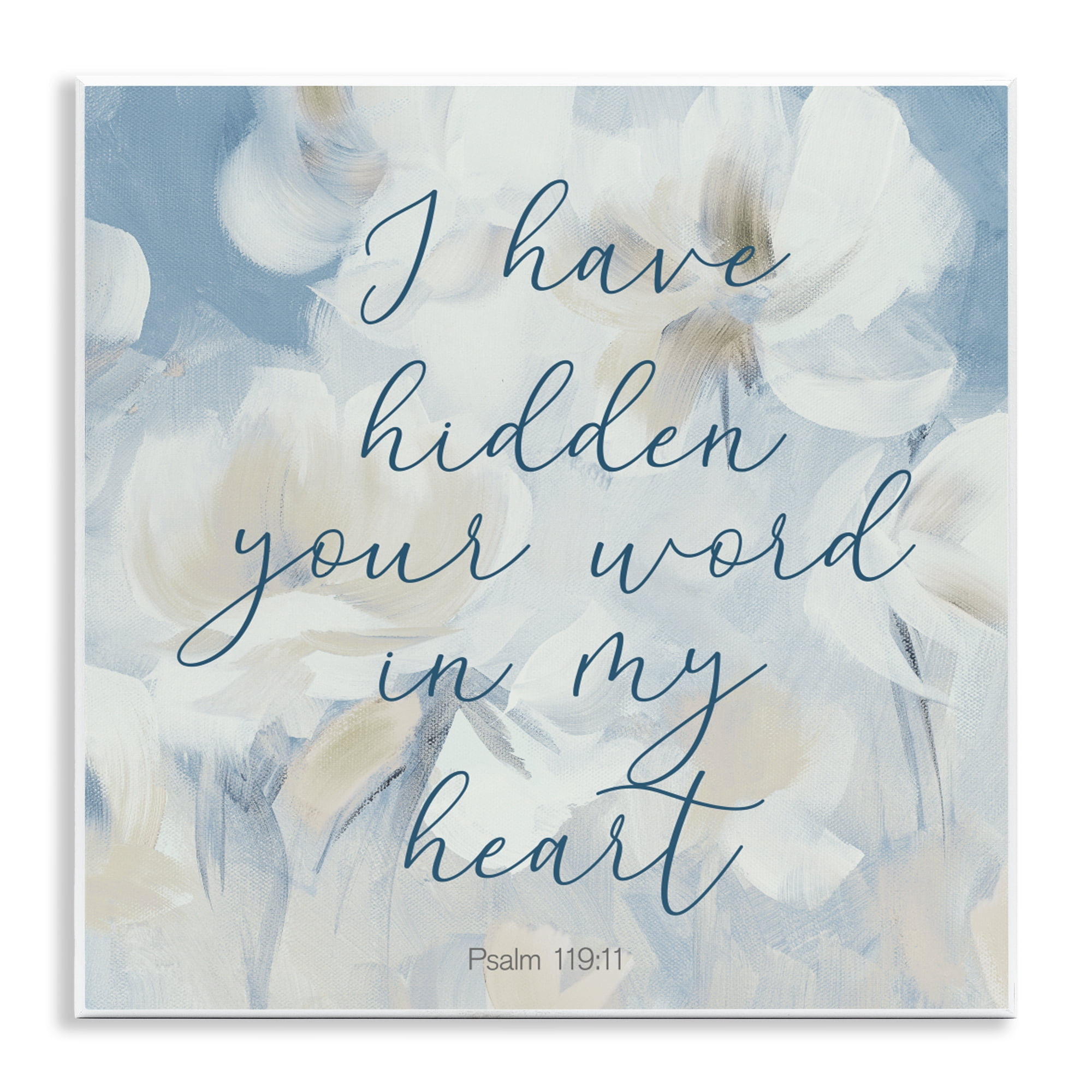 Stupell Industries Hidden Your Word In My Heart Wall Plaque Art, design by Lanie Loreth