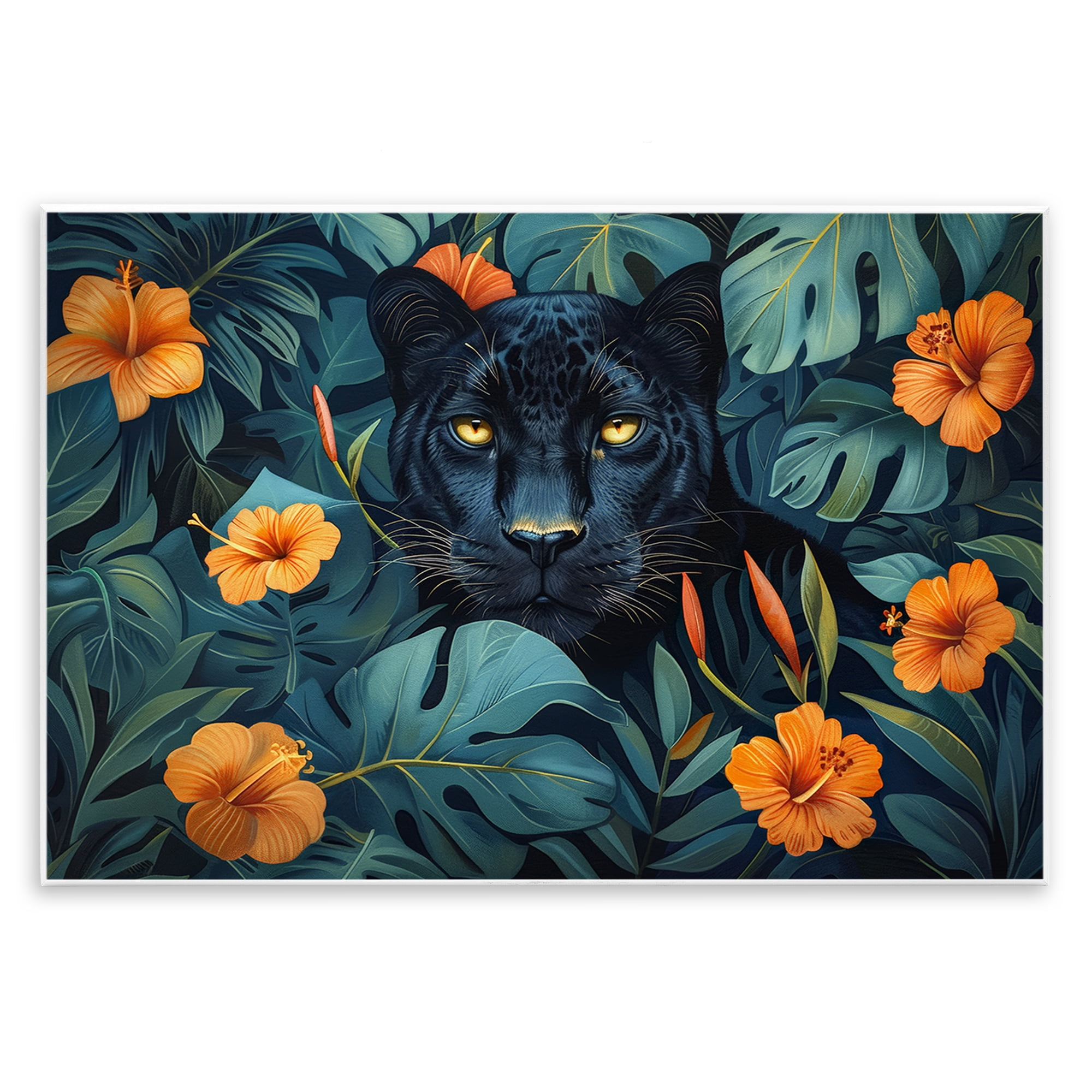 Stupell Industries Hiding Panther's Paradise Wall Plaque Art, design by Ray Powers
