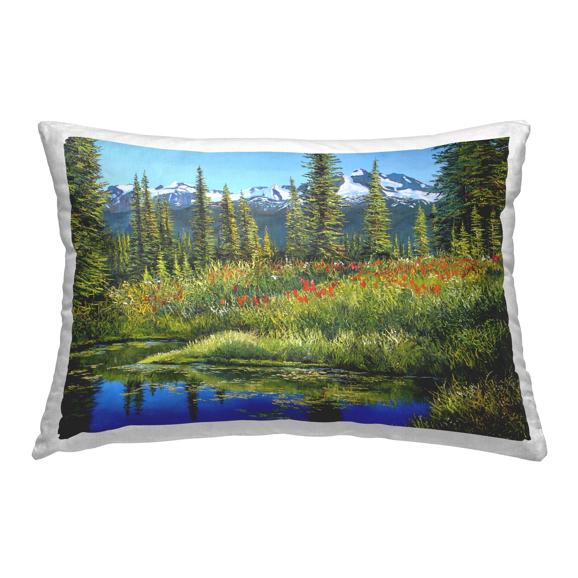 Stupell Industries High Country Summer Decorative Printed Throw Pillow Design by Andrew Kiss.