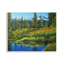 Stupell Industries High Country Summer Landscape & Nature Painting Unframed Art Print Wall Art, 14 x 11
