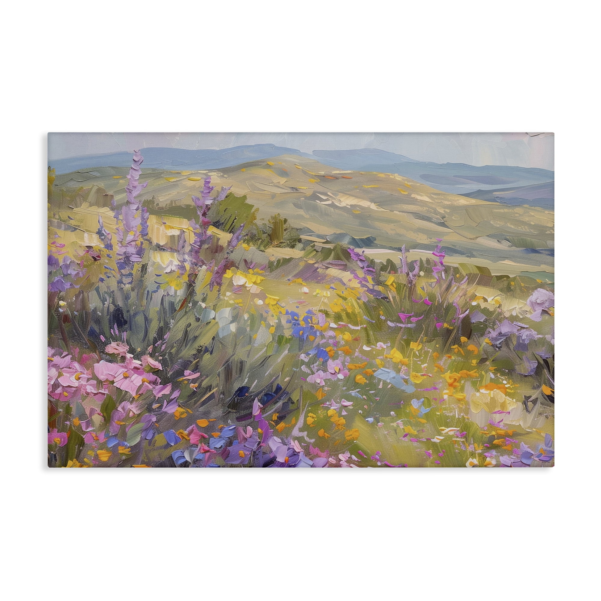 Stupell Industries High Desert Flowers Landscape & Nature Painting Wrapped Canvas Art Print Wall Art, 24 x 16