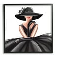 thumbnail image 1 of Stupell Industries High End Fashion Glam Pose Luxurious Black Dress, 24 x 24, Designed by Elizabeth Tyndall, 1 of 8