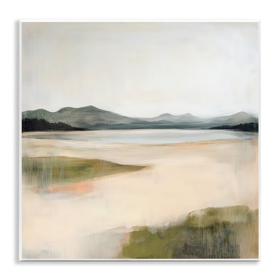 Stupell Industries High Mountain Lake Wall Plaque Art design by Raymond Powers, 12 x 12