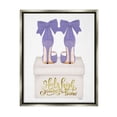 thumbnail image 1 of Stupell Industries High Standards Purple Heels Beauty & Fashion Painting Gray Floater Framed Canvas Art Print Wall Art, 17 x 21, 1 of 10