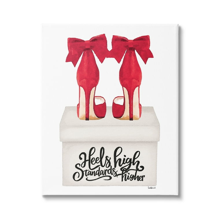 Stupell Industries High Standards Red Heels Canvas Art Print