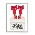 thumbnail image 1 of Stupell Industries High Standards Red Heels Beauty & Fashion Painting Gray Framed Art Print Wall Art, 16 x 20, 1 of 9