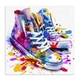 thumbnail image 1 of Stupell Industries Modern High Top Sneakers Splash Canvas Art, 17 x 17, by Creative Studio, 1 of 8