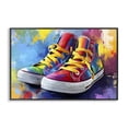 thumbnail image 1 of Stupell Industries Modern High Tops with Yellow Laces Black Framed Giclee Art, 18 x 12, by Creative Studio, 1 of 8
