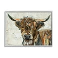 thumbnail image 1 of Stupell Industries Highland Cattle Cow Collage Portrait Graphic Art Gray Framed Art Print Wall Art, Design by Traci Anderson, 1 of 7
