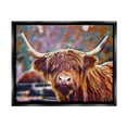 thumbnail image 1 of Stupell Industries Highland Cattle Modern Portrait Animals & Insects Photography Black Floater Framed Art Print Wall Art, 31 x 25, 1 of 10