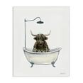thumbnail image 1 of Stupell Industries Highland Cow Bathtub Typography Painting Gallery Wrapped Canvas Art Print Wall Art, 16 x 20, 1 of 8