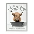 thumbnail image 1 of Stupell Industries Highland Cow Bubble Bath Animals & Insects Painting Gray Framed Art Print Wall Art, 24 x 30, 1 of 9