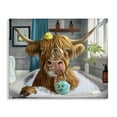 thumbnail image 1 of Stupell Industries Highland Cow Bubble Bath Bath & Laundry Painting Wrapped Canvas Art Print Wall Art, 40 x 30, 1 of 8