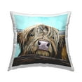 thumbnail image 1 of Stupell Industries Highland Cow Gazing Farm Animal Printed Throw Pillow Design by Jen Seeley, 1 of 6